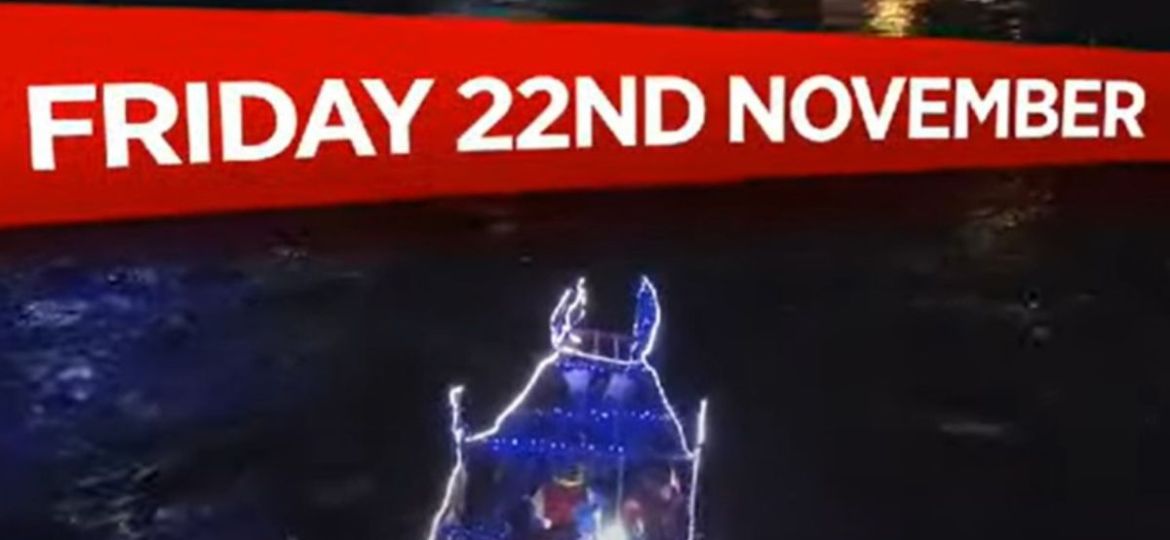 Santas arrival on Friday 22nd November